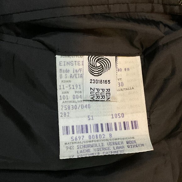 HUGO BOSS Blazer Sports Coat Suit Jacket Size 42S Cashmere & Wool USA Made - Picture 6 of 12